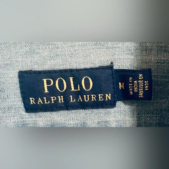 Polo Ralph Lauren - Classic Button Down - Chambray - Jean Shirt - Unisex - Med - Picture 4 of 6